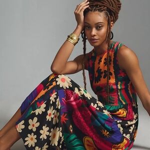 FARM Rio Colorful Floral Maxi Dress